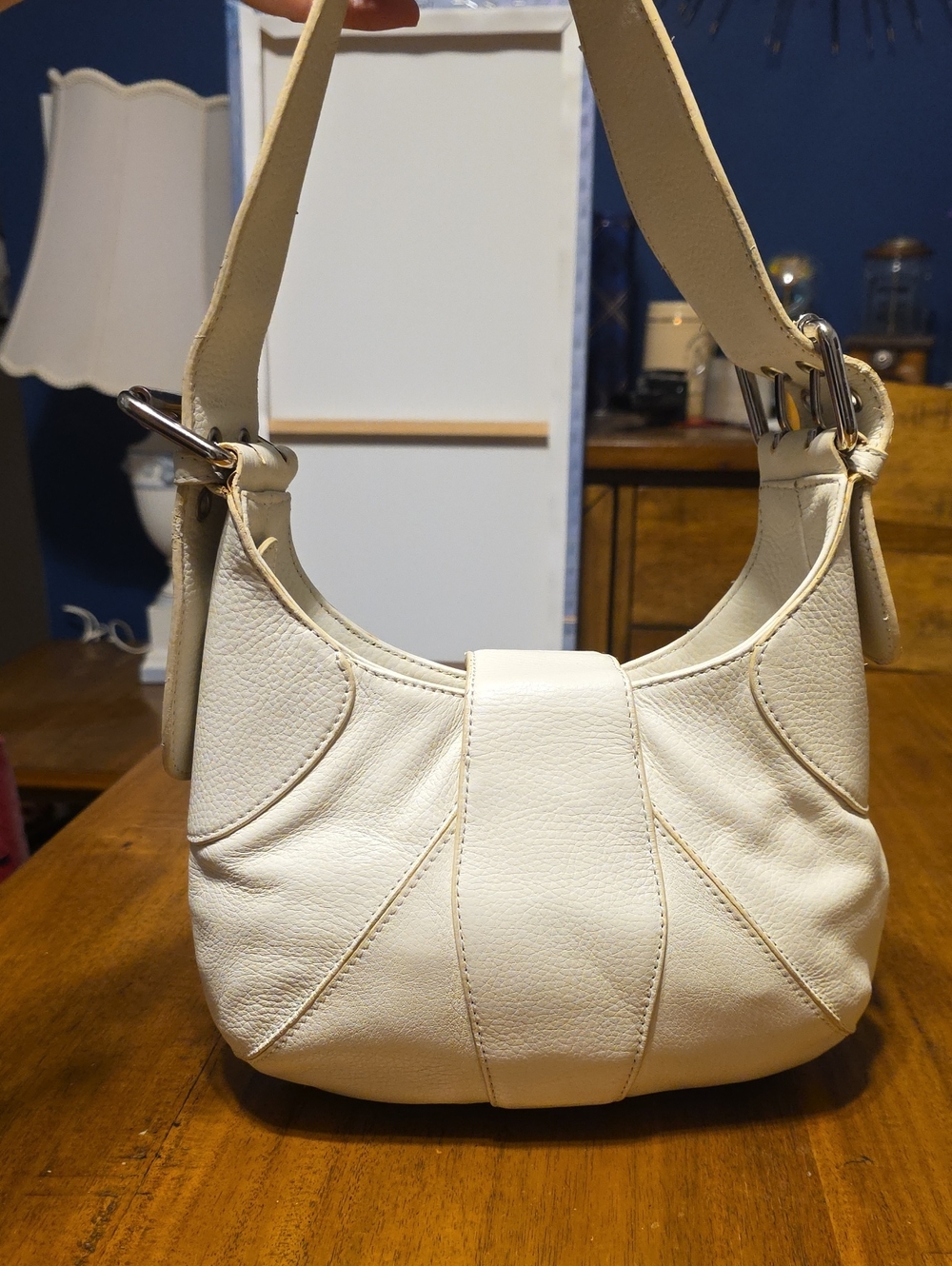 Furla Vintage grained leather hobo shoulder bag - Picture 5 of 16